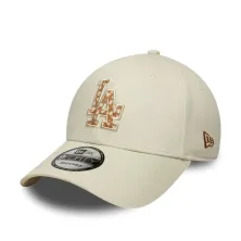Gorra LA Dodgers Animal Print 9Forty New Era crema