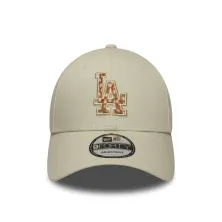 Gorra LA Dodgers Animal Print 9Forty New Era crema