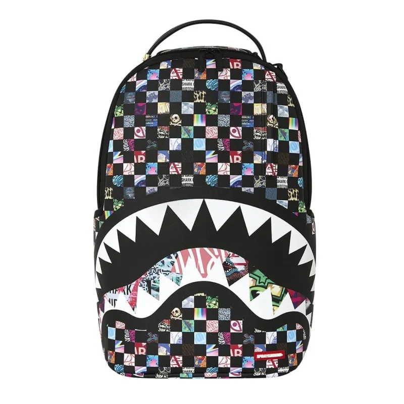 Mochila Sprayground Crazy Check - multicolor frontal