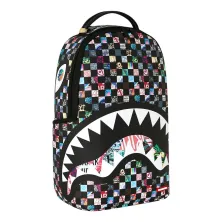 Mochila Sprayground Crazy Check - multicolor lateral