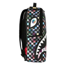 Mochila Sprayground Crazy Check - multicolor de lado