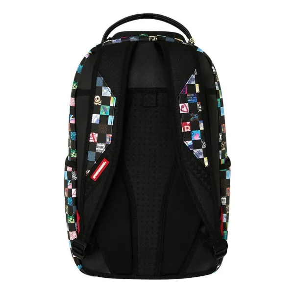 Mochila Sprayground Crazy Check - multicolor trasera
