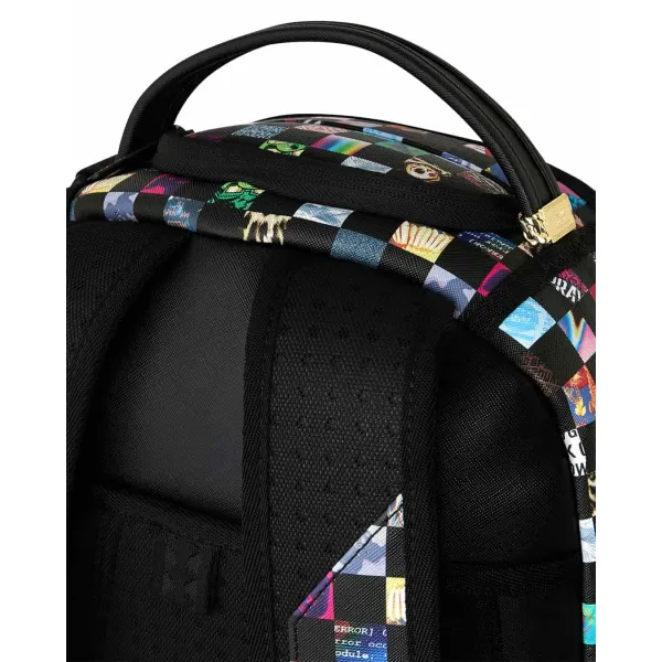 Mochila Sprayground Crazy Check - multicolor asa