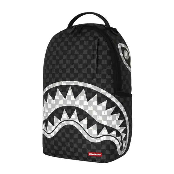 Mochila Sprayground Black and White Drip Check
