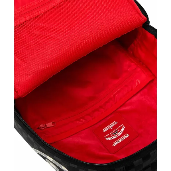 Mochila Sprayground Black and White Drip Check
