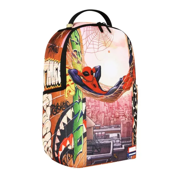 Mochila Sprayground Spiderman Web Hammock - lateral Mochila Sprayground Spiderman Web Hammock - lateral