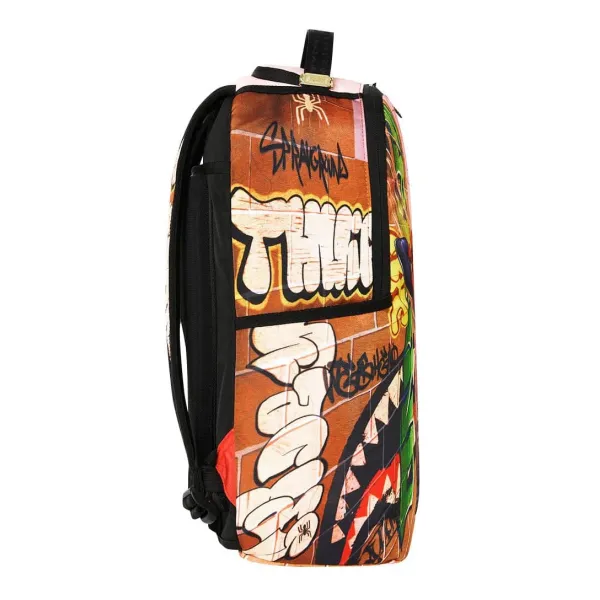 Mochila Sprayground Spiderman Web Hammock - lado Mochila Sprayground Spiderman Web Hammock - lado