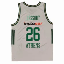 Camiseta Lessort Panathinaikos Panathinaikos Adidas blanca - trasera Camiseta Lessort Panathinaikos Panathinaikos Adidas blanca - trasera