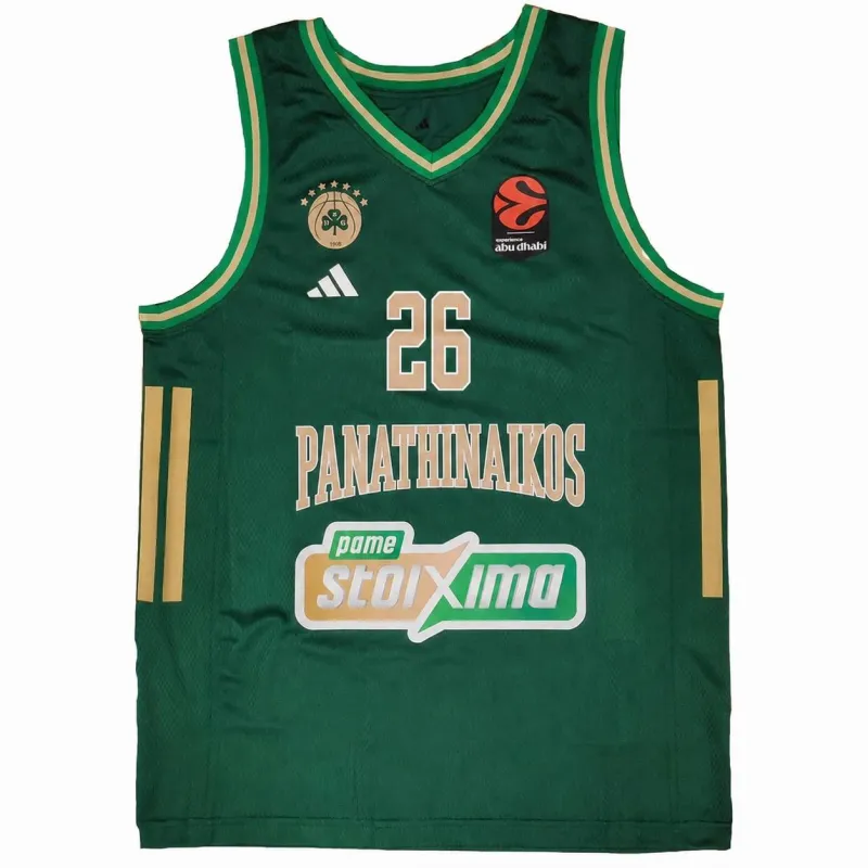 Camiseta Lessort Panathinaikos verde - frontal