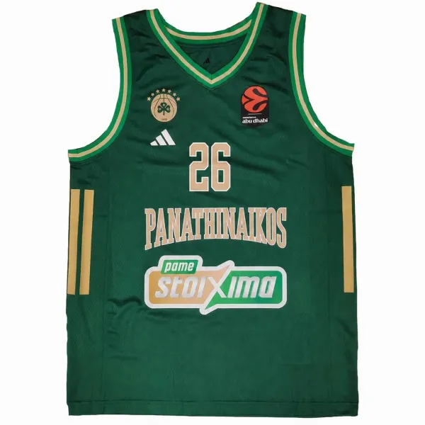 Camiseta Lessort Panathinaikos verde - frontal Camiseta Lessort Panathinaikos verde - frontal