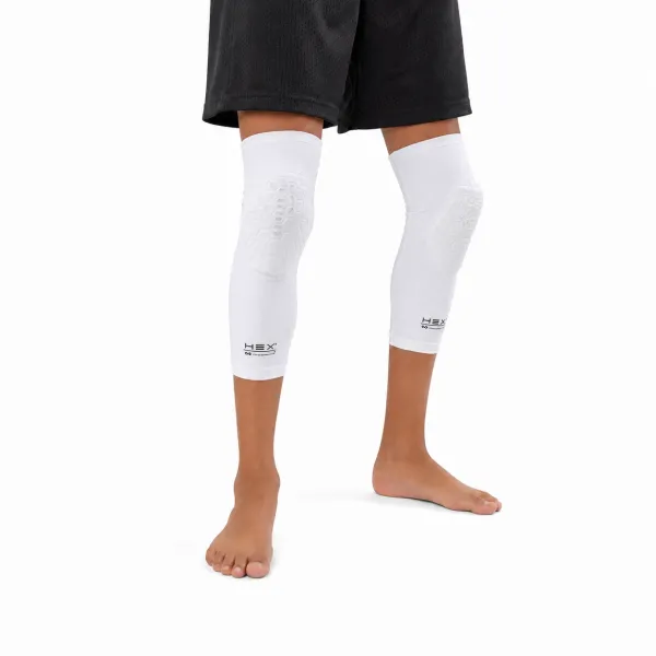 McDavid x Kyrie Hex Viz Junior blancas - rodilleras con protección - modelo McDavid x Kyrie Hex Viz Junior blancas - rodilleras con protección - modelo