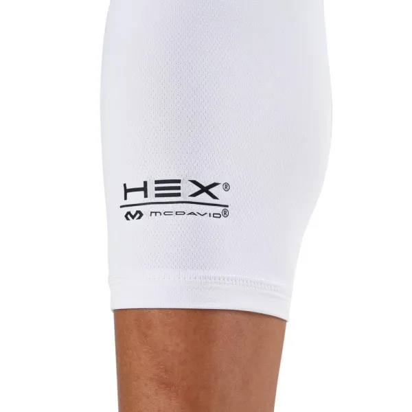McDavid x Kyrie Hex Viz Junior blancas - rodilleras con protección - detalle 1 McDavid x Kyrie Hex Viz Junior blancas - rodilleras con protección - detalle 1