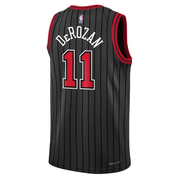 Camiseta derozan nike swingman negra para niños - trasera Camiseta derozan nike swingman negra para niños - trasera