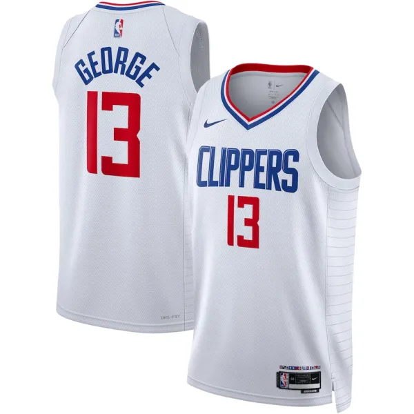Camiseta Paul George Clippers Nike Swingman blanca - frontal Camiseta Paul George Clippers Nike Swingman blanca - frontal