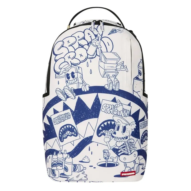 Sprayground Blue Ink Doodle principal