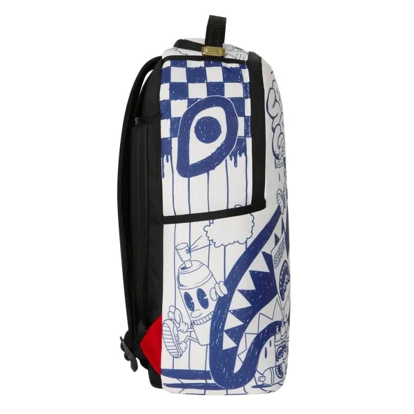 Sprayground Blue Ink Doodle - lateral Sprayground Blue Ink Doodle - lateral