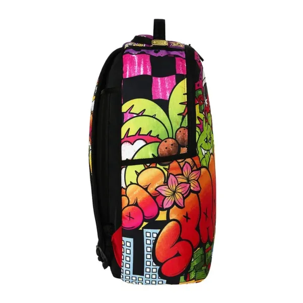 Mochila Sprayground Miami Doodle multicolor - lateral Mochila Sprayground Miami Doodle multicolor - lateral