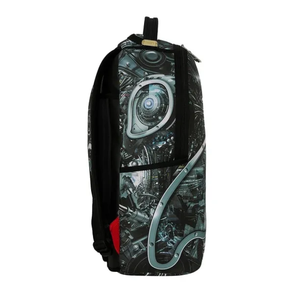 Mochila Sprayground Full Cybershark - lado Mochila Sprayground Full Cybershark - lado