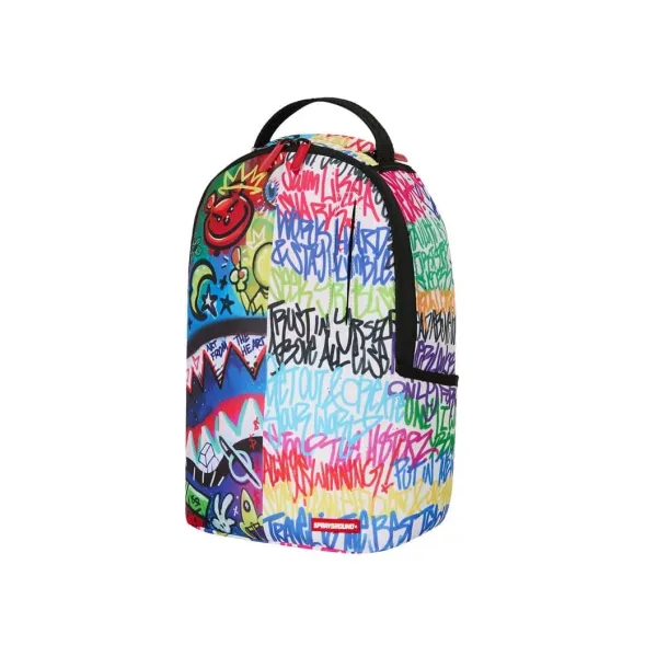 Mochila infantil Sprayground Mini Spray Poetry Split -lado 2