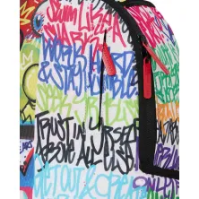 Mochila infantil Sprayground Mini Spray Poetry Split -detalle