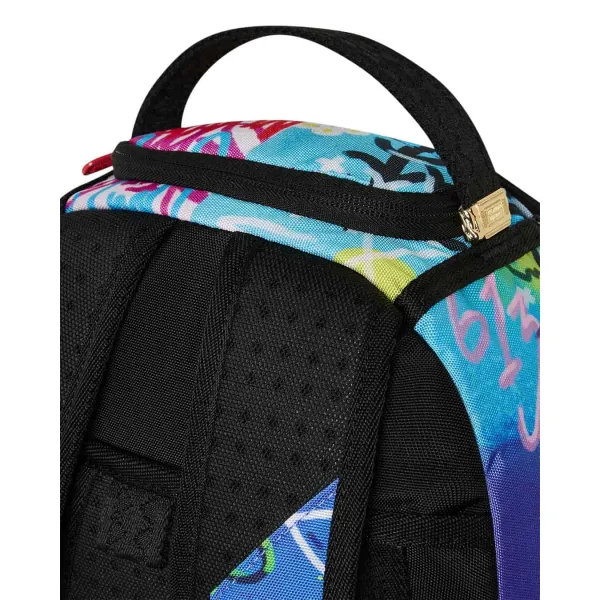 Mochila infantil Sprayground Mini Spray Poetry Split -asa