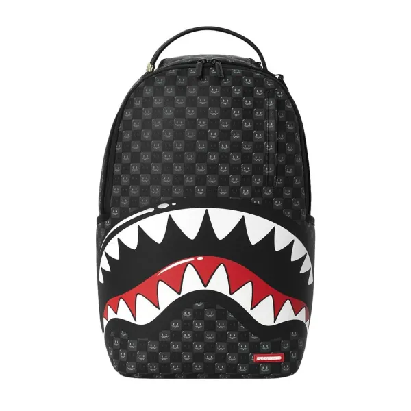 Mochila Sprayground en negro - Shark in Paris Bubbly Black - frontal Mochila Sprayground en negro - Shark in Paris Bubbly Black - frontal