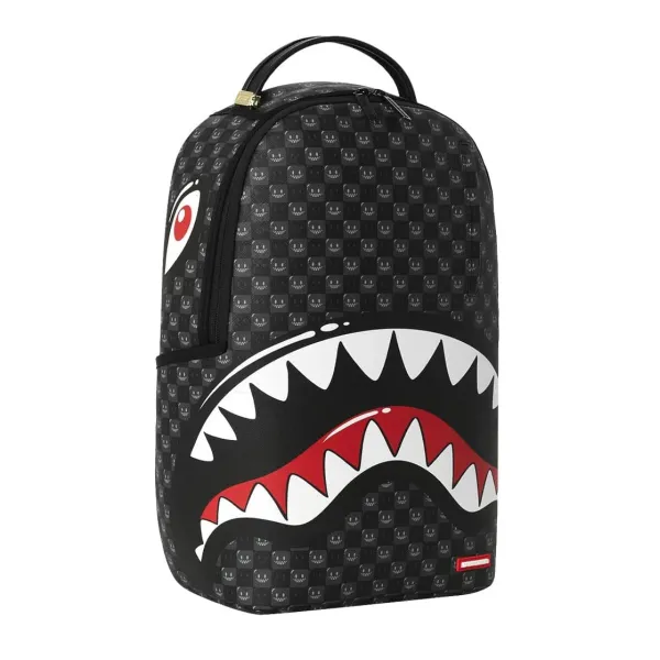 Mochila Sprayground en negro - Shark in Paris Bubbly Black - lateral Mochila Sprayground en negro - Shark in Paris Bubbly Black - lateral