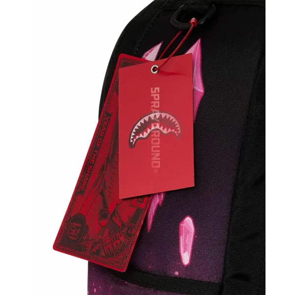 Mochila Sprayground Rick and Morty en negro y rosa - etiqueta Mochila Sprayground Rick and Morty en negro y rosa - etiqueta