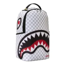 Mochila Sprayground blanca Shark in Paris 3d - lateral Mochila Sprayground blanca Shark in Paris 3d - lateral