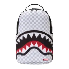 Mochila Sprayground blanca Shark in Paris 3d - frontal