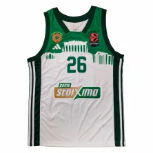 Camiseta Mathias Lessort Panathinaikos Baloncesto Euroliga Oficial Adidas Parthenon