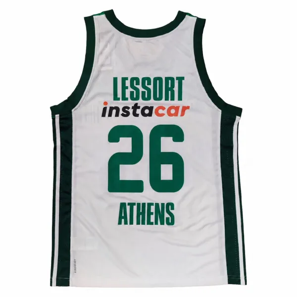 Camiseta Mathias Lessort Panathinaikos Baloncesto Euroliga Oficial Adidas Parthenon