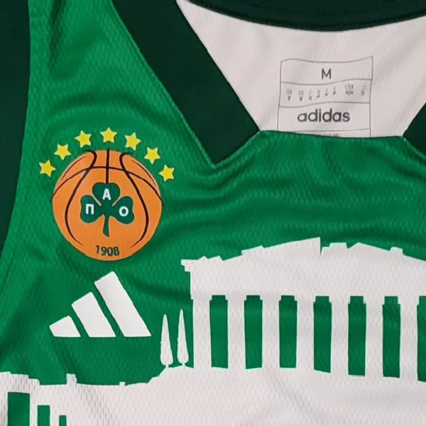 Camiseta Mathias Lessort Panathinaikos Baloncesto Euroliga Oficial Adidas Parthenon