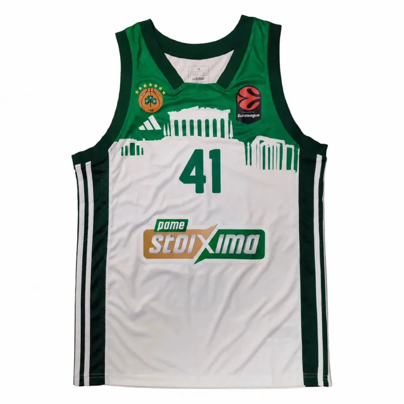 Camiseta Juancho Hernangomez Panathinaikos Baloncesto Euroliga Oficial Adidas Parthenon