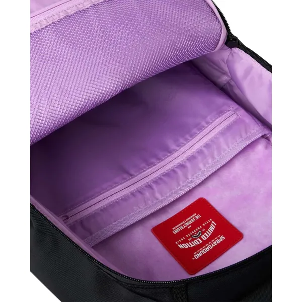 Sprayground Shark Central negra y morada - interior 1 Sprayground Shark Central negra y morada - interior 1