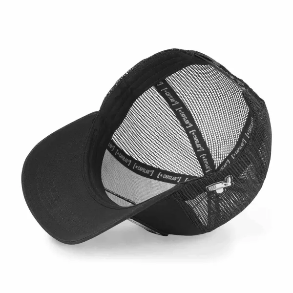 Gorra Capslab Rick & Morty negra rejilla