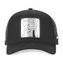 Gorra Capslab Rick & Morty negra placa