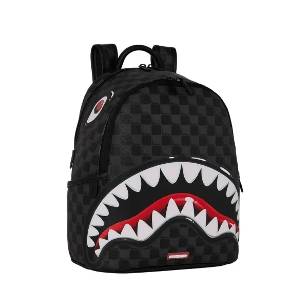 Mochila mujer Sprayground Shark in Paris Ballon black Savage - lateral Mochila mujer Sprayground Shark in Paris Ballon black Savage - lateral