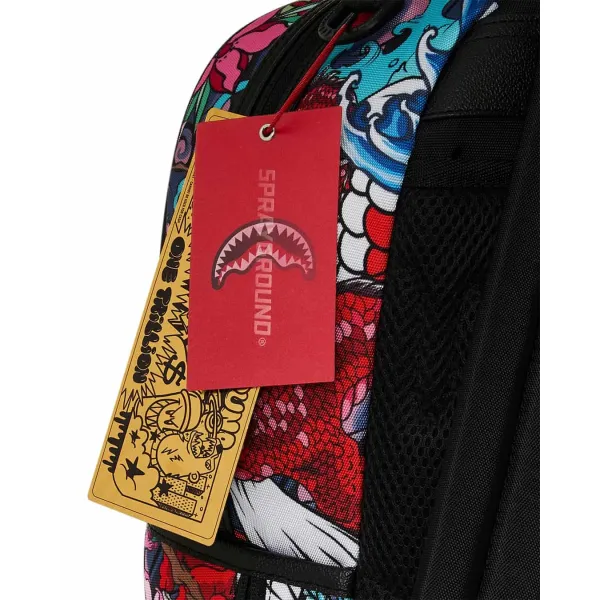 Sprayground Japanese Tatto Shark DLX - etiqueta Sprayground Japanese Tatto Shark DLX - etiqueta