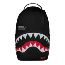 Sprayground Shark Central Negra y bordada - frontal