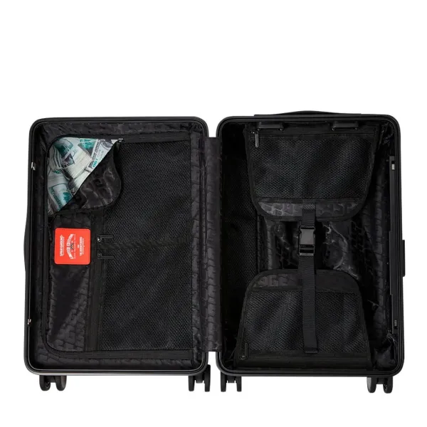 Maleta Sprayground Center Rip negra - interior