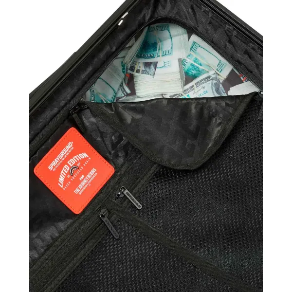 Maleta Sprayground Center Rip negra - forro