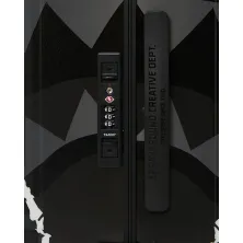 Maleta Sprayground Center Rip negra - candado