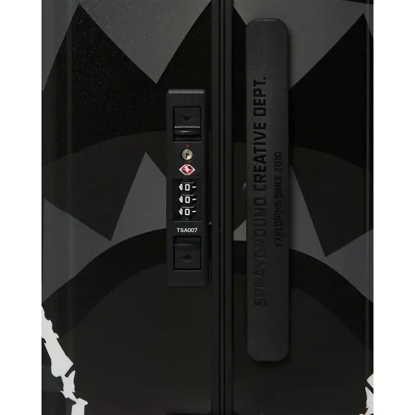 Maleta Sprayground Center Rip negra - candado