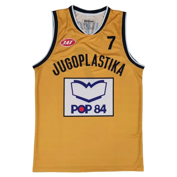 Camiseta Kukoc Jugoplastika Pop 84 amarilla - frontal