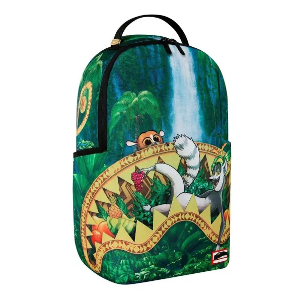 Mochila Sprayground Madagascar King Julien - lateral