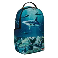 Sprayground Shark Underwater en azul - de lado