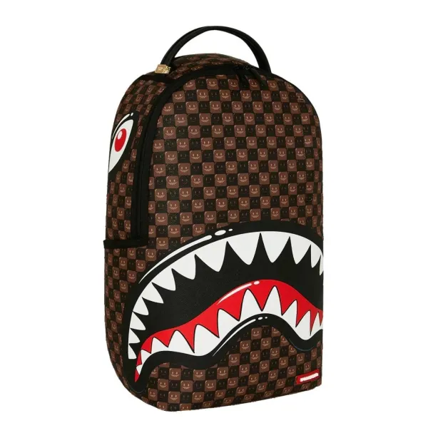 Mochila Sprayground Shark in Paris WTF Bubble Brown