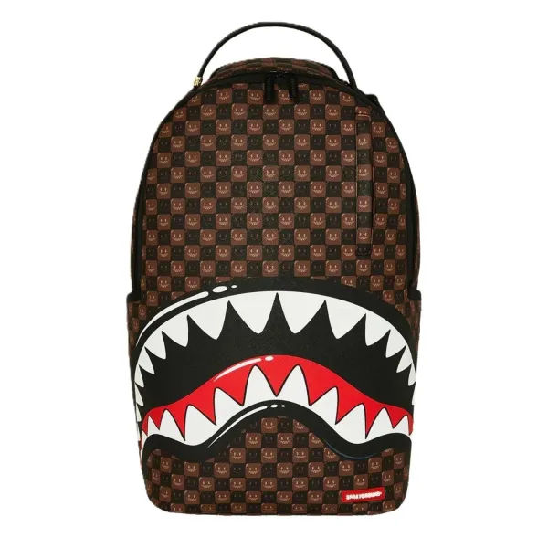 Mochila Sprayground Shark in Paris WTF Bubble Brown