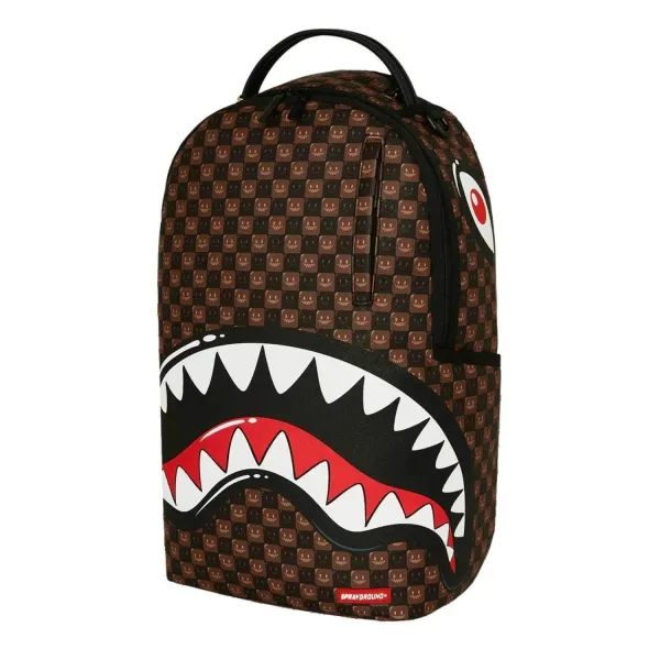 Mochila Sprayground Shark in Paris WTF Bubble Brown
